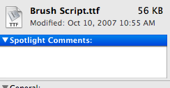 Font Before