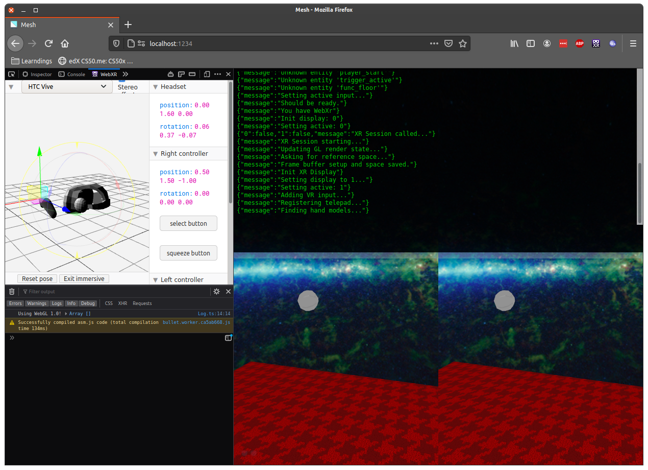 Using WebXR Types in a application